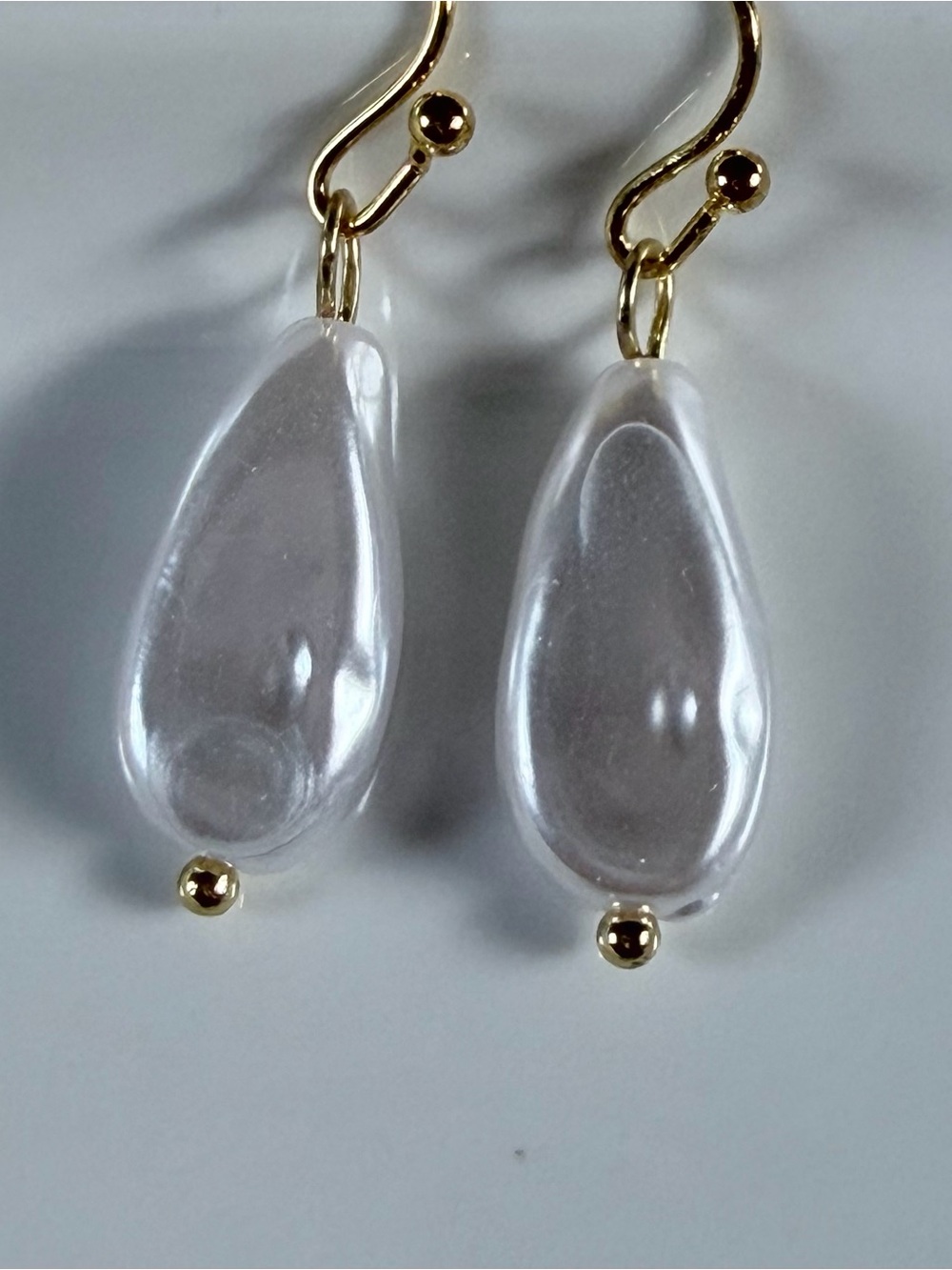 Faux Pearl Dangle Earrings